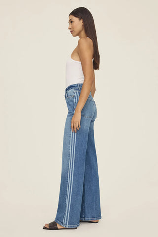 Cote Wide Leg White Stripes