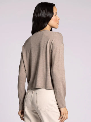 Della Cardigan Taupe Heather