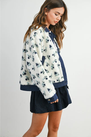 Floral Button Down Jacket