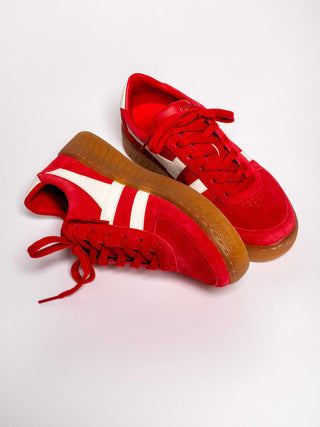 Grandslam Suede Red/Off White Sneakers