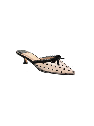 Mel Dot Mesh Heel