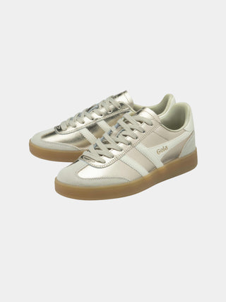 Viper Metallic Gold & Off White Sneakers