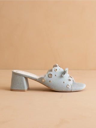The Bella Denim Mule
