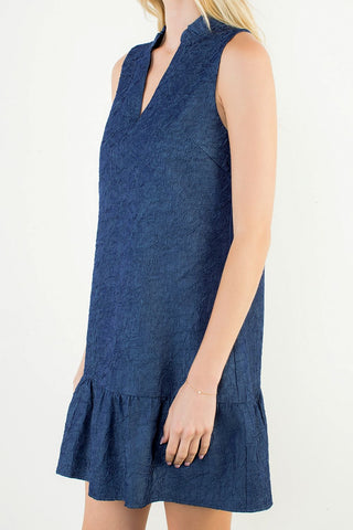So Cute Navy Textured Dress