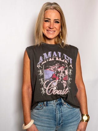 Amalfi Coast Black Tee