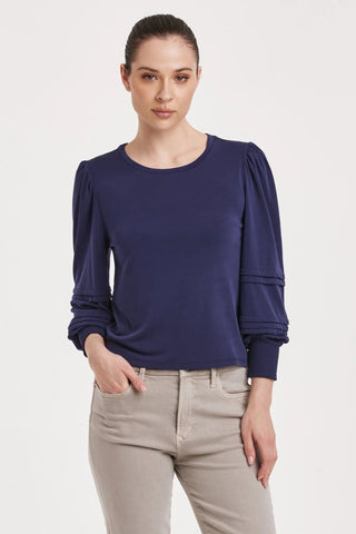 Anika Top Electric Indigo