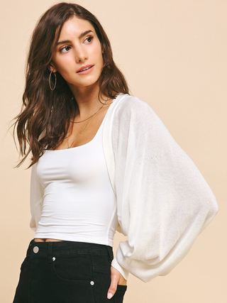 Belongs to Me Cardigan - White