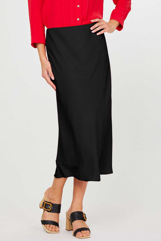 Black Elegant Midi Skirt