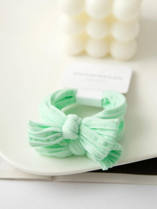 Bow Style Hair Tie - Green