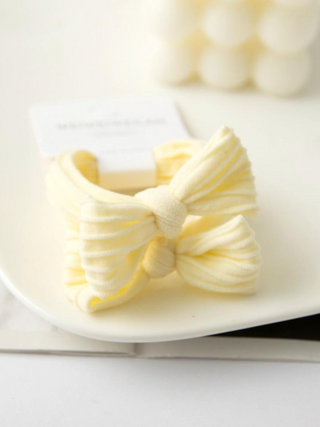 Bow Style Hair Tie - Yellow