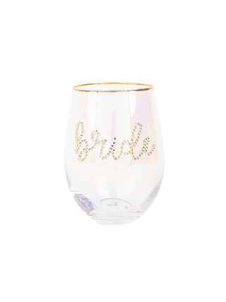 Bride Stemless Wine Glass