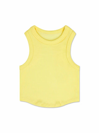 Butter Yellow Cropped Tank