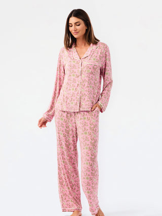 Charlotte Thistle Vines Pink PJs