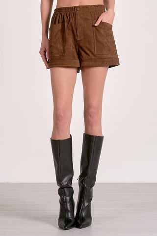 Chocolate Elastic Shorts