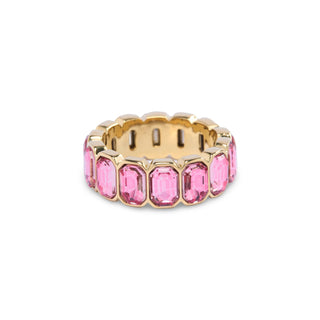 Chunk Bezel Eternity Ring - Rose/Gold