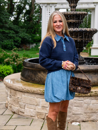 Denim Bubble Skirt