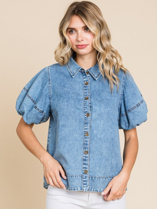 Denim Daydreams Top