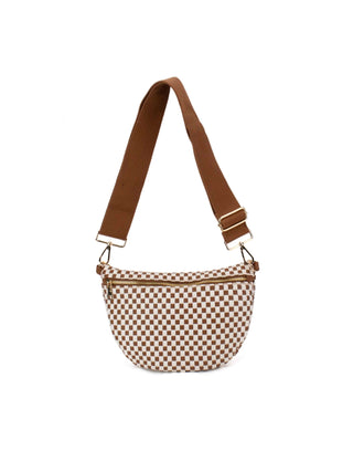 Fiona Brown Woven Bag