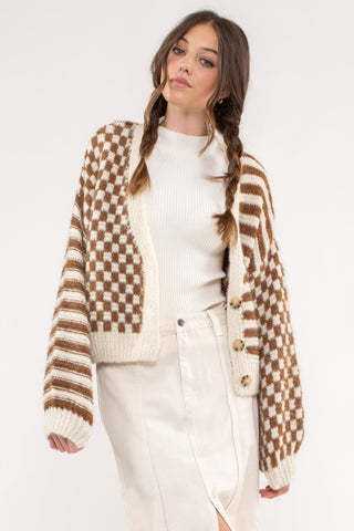 Fireside Friendships Cardi - Brown