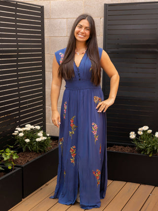 Floral Scalloped Maxi