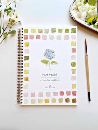 Flowers Watercolor Book