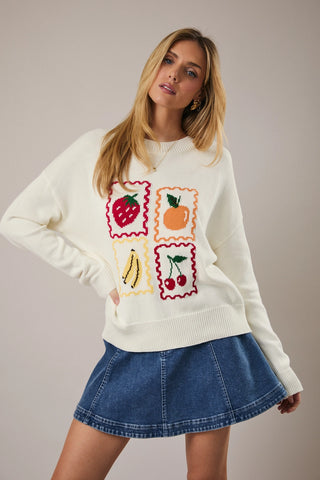 Fun with Fruit Sweater
