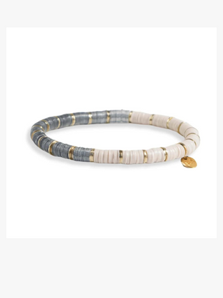 Grace Bracelet - Grey/White