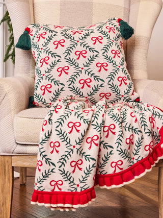 Holiday Trellis Square Pillow