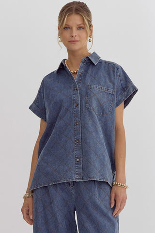 If We Meet Again Denim Top