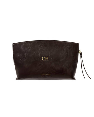 Katie Loxton Freya Crackle Clutch - Bitter Chocolate