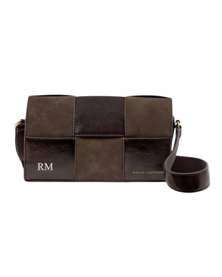 Katie Loxton Taya Crackle Crossbody - Bitter Chocolate