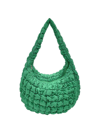 Large Quilted Bag - Green