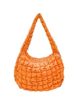 Large Quilted Bag - Tangerine