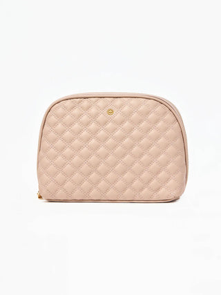 Large Quilted Essential Pouch Tan