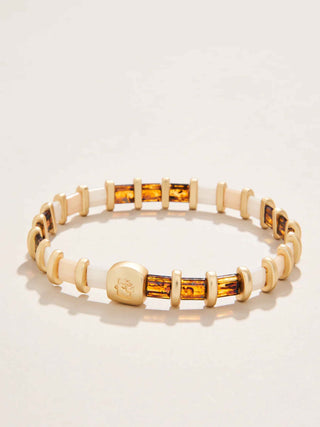 Lila Stretch Bracelet Tortoise/Cream