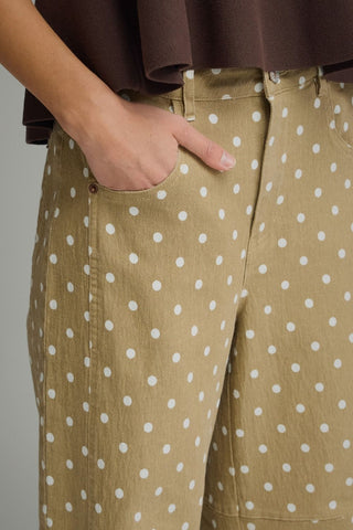 Love It Latte Polka Dot Pants