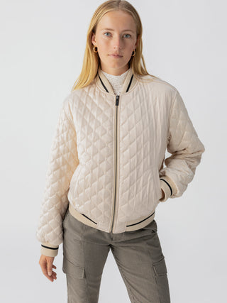 Marilyn Bomber Jacket Toasted Almond