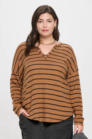 Memory Mile Knit Top - Brown