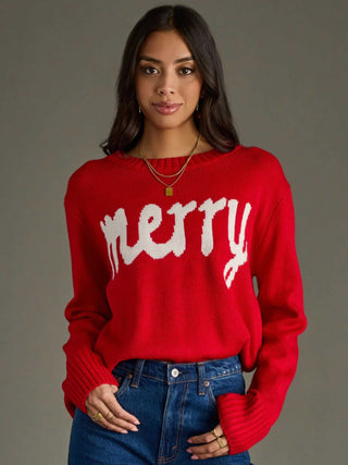 Merry Red and White Sweater