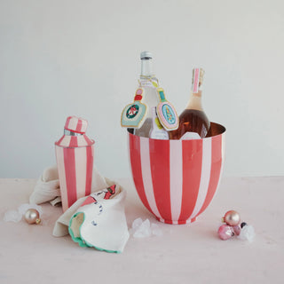 Metal Stripe Bottle Holder