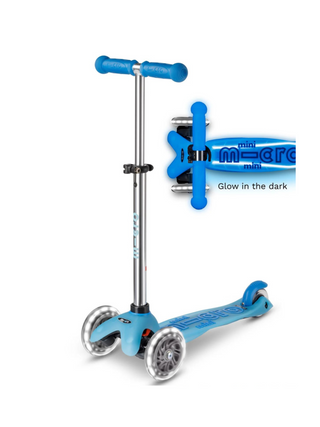 Micro Mini Glow Plus LED Scooter - Arctic Blue