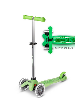 Micro Mini Glow Plus LED Scooter - Icy Lime