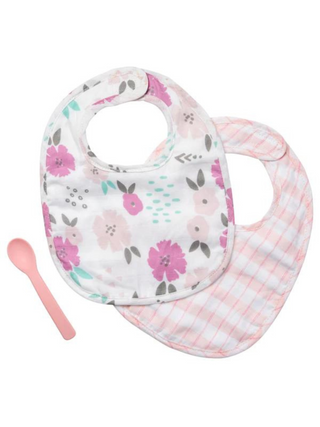 Muslin Bib Set - Flower