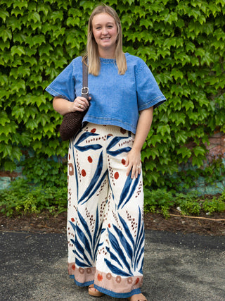 Navy Novelty Pants