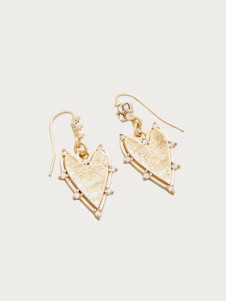 Noble Heart Earrings Crystal