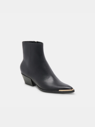 Nonah Booties Black Leather