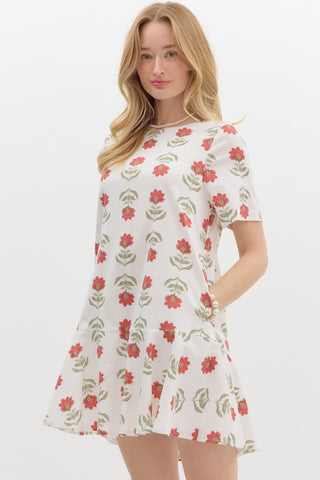 Off White Poppy Dress