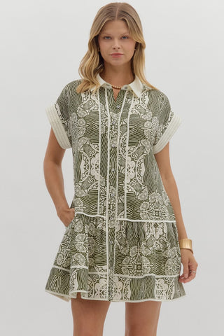 Olivia Olive Dress