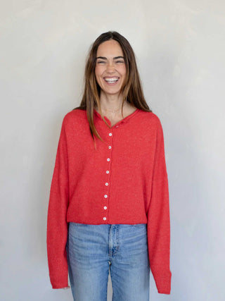 Piper Cardigan - Red