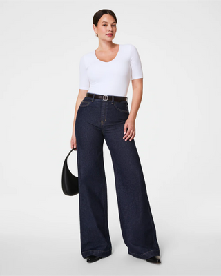 Pull On Wide Leg Jean - Dark